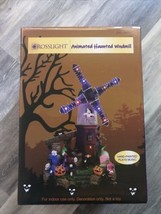 Halloween Village Accessory -Crosslight Halloween ~Animated Haunted Windmill-NEW - £63.25 GBP