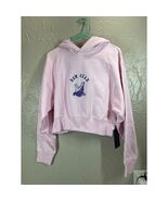 Raw Gear Hoodie Pink Coyote Crop Long Sleeve Womens Size Medium NWT - $495.12 MXN
