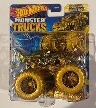 Hot Wheels Monster Trucks Gold Mega-Wrex Exclusive 1/64 Scale - $14.97