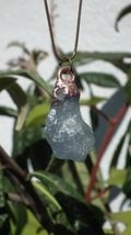Electroformed copper Celestite necklace / Celestite crystal / Blue celes... - $25.35+