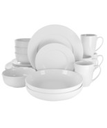 Elama Maisy 18 Piece Round Porcelain Dinnerware Set in White - €111,11 EUR