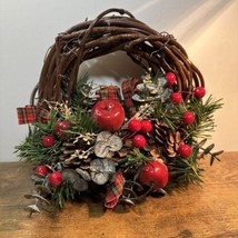 Vintage Christmas Wreath 1990 Summit Corp Freestanding 10x9 - £19.32 GBP