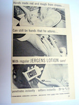 1953 Jergens Lotion Ad Can Still Be Hands That He Adores - $7.99
