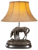 Sculpture Table Lamp Stay Here Horse Foal Equestrian Hand Painted OK Casting - £590.72 GBP