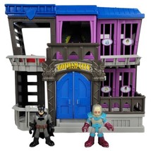 Fisher Price Imaginext DC Super Friends Gotham City Jail w Figures - Mattel 2012 - £10.30 GBP