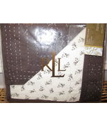 2 Ralph Lauren TALMADGE HILL Brown Quilted fl... - $112.05 CAD