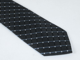 Men's Woven Tie Hankie Set J.Valintin Private Collection R81 Black Gray image 2