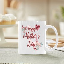 Ceramic Mug – 11 oz White Coffee Mug – Mother&#39;s Day Gift - HMD Roses - £10.76 GBP