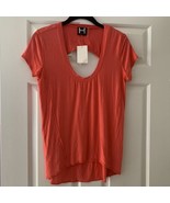 H By Boudeaux Women’s Coral Cut Out Open Back Inside Out Stitch NWT Size... - $19.79