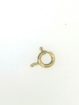 1 Large  18k gold spring round clasp lock size 8 mm ( OPEN JUMP RING - £58.49 GBP