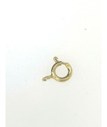 1 Large  18k gold spring round clasp lock size 8 mm ( OPEN JUMP RING - €67,92 EUR