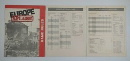 TSR Wargame Europe Aflame Parts Manual Game Rules Aid Card No Game - £14.19 GBP