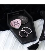 Black Coffin Trinket Tray – Gothic Jewelry &amp; Ring Dish - $272.48 MXN