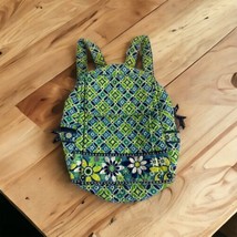 Vera Bradley Daisy Daisy Pattern Blue Green Back pack Travel Bag Tote No... - $33.93
