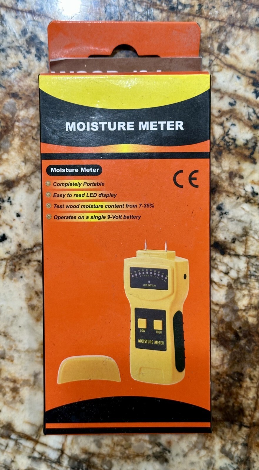Pin-Type Moisture Meter LED Wood Drywall Tester 7–35% Range – Portable H... - $12.86