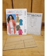 McCall&#39;s Easy 1 Hour Cardigan Pat #M6084 ZZ LRG-XLR/XXL Cascading Shawl ... - $22.49