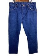 Vintage Wrangler Cowboy Cut Jeans 36x32 USA Made Medium Dark Wash EUC 19... - $89.18 CAD