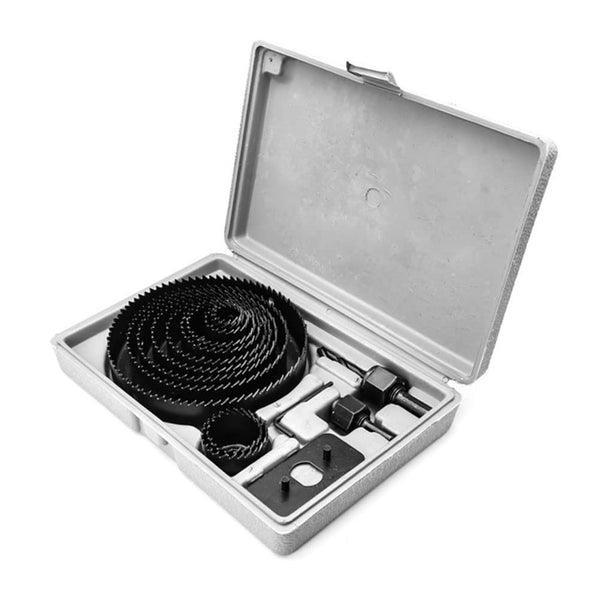 Primary image for HOLE SAW KIT 16 Pieces 3/4 -5 Full Set With Mandrels And Installation Plate