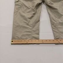 Columbia AL8198 Women's 2 Beige Hiking Polyester Capri Pants Cargo Shorts 30×17 image 8