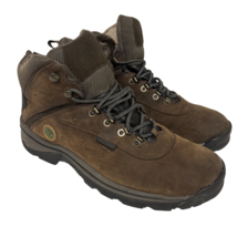 Timberland Men&#39;s Mid-Cut White Ledge WP Hiking Boots 12135 Brown Size 13M - $66.49