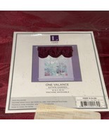 18&quot;x42&quot; Red Estate Garden Valance, Rod Pocket, Single, Lush Decor - $14.74 CAD