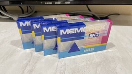 Memorex DBS 90 Cassette Tapes Type 1 Normal Bias 120 EQ Blank Sealed QTY 4 - £15.56 GBP