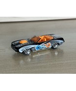 1996 Mattel Hot Wheels King Kuda Diecast Toy Car Black With White Stripes - $4.50