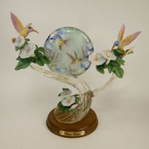 Tranquil Garden Lena Liu Secret Garden Hummingbirds 2004 Bradford Exchange SFJE5 - £33.97 GBP