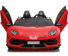 Lamborghini Aventador 2 Seat Drive Kids Ride Battery Powered Electric Ca... - £590.72 GBP