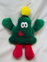 Vintage Dan Dee Happy Christmas Tree 7&quot; Bean Bag Stuffed Animal Toy Ornament - £11.66 GBP