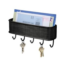 InterDesign Twillo Mail, Letter Holder, Key Rack Organizer for Entryway,... - £19.82 GBP