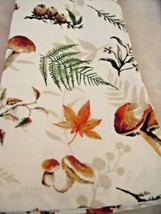 NEW Set 2 Botanical Mushrooms Ferns Kitchen Towels 16&quot; X 26&quot; Cotton LEAVES BERRY - $16.78
