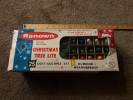 Vintage C9 Christmas Lights In Original Boxes Pennant And Renown Brand - £46.69 GBP