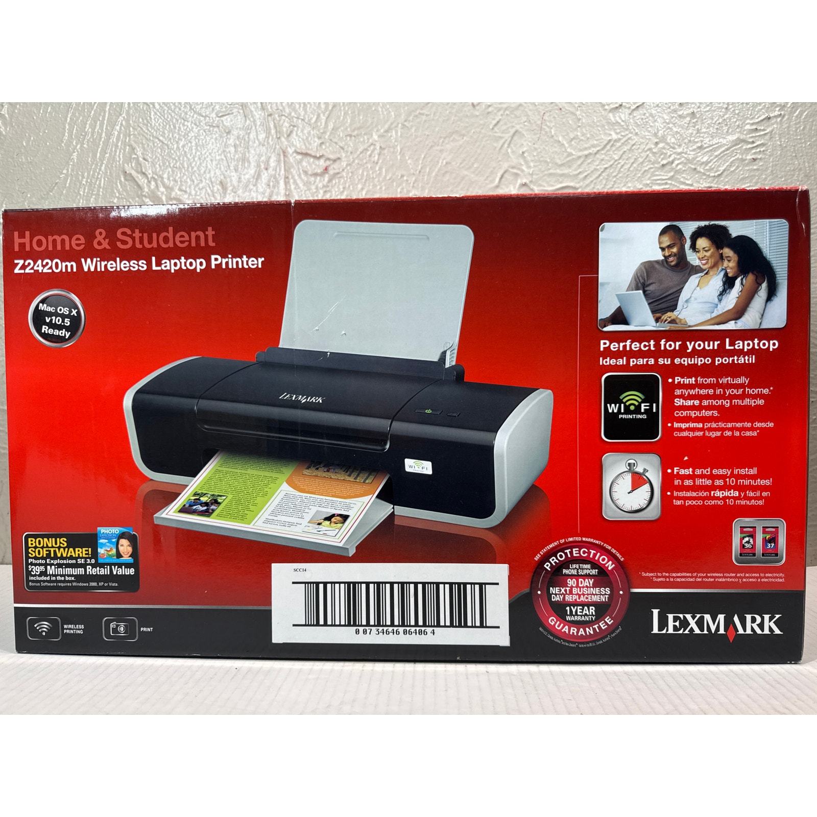 Lexmark Z2420m Wireless Laptop Printer Easy Setup New in Box Item image 4