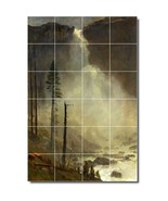 Albert Bierstadt Waterfalls Painting Ceramic Tile Mural BTZ00480 - $328.24 CAD+