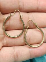 vintage gold plated hoop - €14,70 EUR