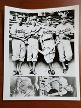 Brooklyn Dodgers Old Black &amp; White Photo 8X10 Rare Vintage 4 Players - £6.95 GBP