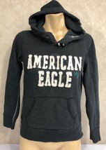 American Eagle Small Black Hoodie Sweatshirt - $13.48