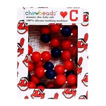 Teething necklace baby shower gift Cleveland Ohio Indians Baseball teethers - £20.75 GBP