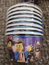 Lego Movie 2 Awesome Toy Theme Kids Birthday Party 9.5 oz. Paper Snack Cups 8ct - £4.57 GBP