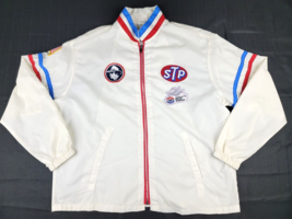 Vintage Richard Petty STP White windbreaker jacket Men&#39;s XL Great condition - £100.84 GBP
