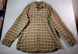 Eddie Bauer Shirt Mens Tall XL Multi Plaid 100% Cotton Pocket Collar Button Down - £21.57 GBP