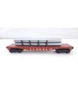 Lionel Trains Postwar 6511 Flat Car W/ Pipes Rarer Die Cast Truck Plates... - €17,04 EUR