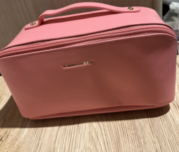 Portable Makeup Bag  Opens Flat for Easy Access in PINK NEW - £15.54 GBP