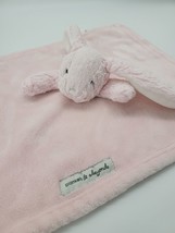Blankets &amp; Beyond Bunny Security Blanket Lovey Crib Toy Rabbit 15x14 In ... - £15.53 GBP