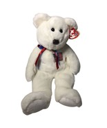 Ty Beanie Buddies 14&quot; Beanie Baby &#39;LIBEARTY&#39; The Bear 2000 With Tag Retired - $10.98