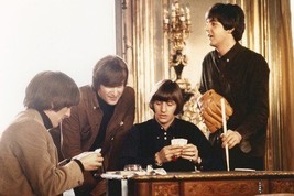 The Beatles The Fab Four play cards at Clivedon UK from Help 24x36 Poster - $32.99