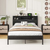 Metal Platform Bed w/Storage &amp; USB: Easy Assembly - $3,429.56 MXN
