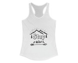 Stay wild racerback tank womens outdoorsy nature inspired top thumb155 crop