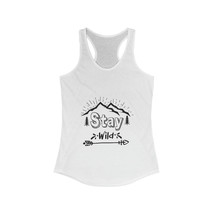 Stay Wild Racerback Tank: Women&#39;s Outdoorsy Nature-Inspired Top - £20.58 GBP+